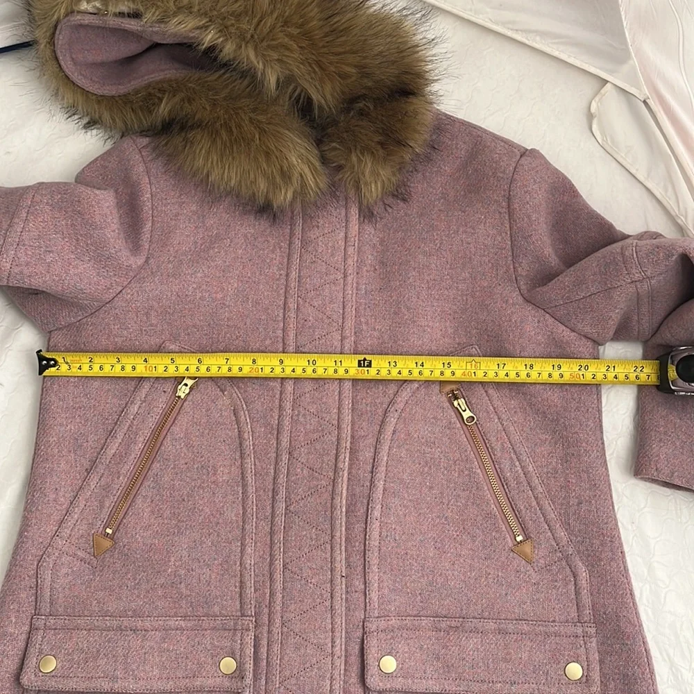J Crew Chateau Parka in multicolor Heather Cotton Candy lavender coral coat - Picture 11 of 16